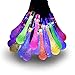 Amaz-Play Outdoor Solar String Lights - Waterproof Decorative Led Lights for Christmas Tree, Patio, Party, Garden, Yard, Home - 20ft 30 LED Colored