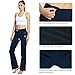BALEAF Women's Bootcut Yoga Pants High Waisted Cotton Bootleg Work Pants with Inner Pockets 30