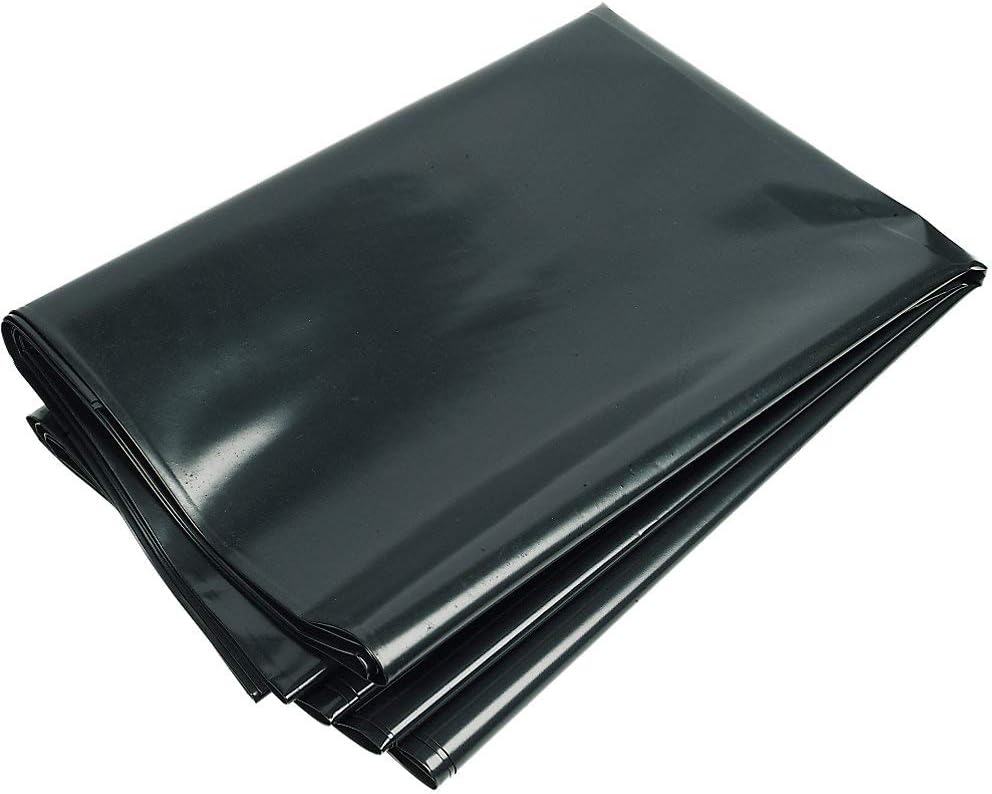 KAHEIGN 2m x 3m Black Polythene Sheeting 0.25mm Thick Garden Polytunnel Cover