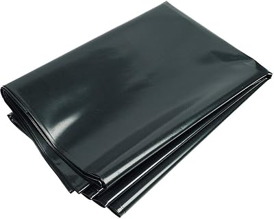 KAHEIGN 2m x 3m Black Polythene Sheeting 0.25mm Thick Garden Polytunnel Cover