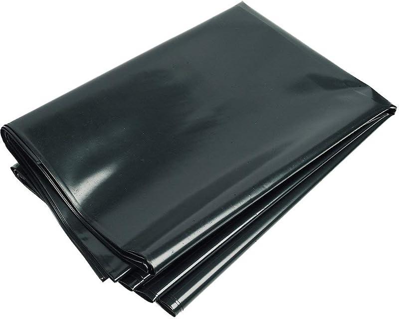 KAHEIGN 2m x 3m Black Polythene Sheeting 0.25mm Thick Garden Polytunnel Cover