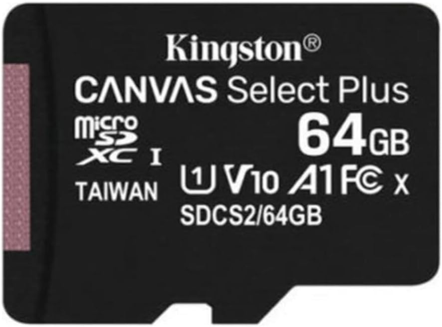 Kingston Canvas Select Plus 64GB microSDXC Class 10 UHS-I Card w/ SD Adapter