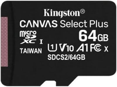Kingston Canvas Select Plus 64GB microSDXC Class 10 UHS-I Card w/ SD Adapter