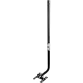 32.8" Universal TV Antenna Mount，Adjustable Antenna Mounting Pole，Weatherproof Mast Pole，Steel J-Mount for Outdoor/Attic Roof