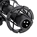 Microphone Shockmount Universal Holder Clip with Hot Shoe Mount Compatible with Shotgun Microphone AKG D230 Sennheiser MKH-416 ME66 Rode NTG-2 NTG-1 Audio-Technica AT-875R