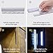 Motion Sensor Rechargeable 10 Bright LED Night Light Bar with USB Cable, SATU BROWN Stick-on Anywhere 3 Modes Portable Lamp with Magnetic Strip for Under Cabinet Closet Cupboard Porch Wardrobe