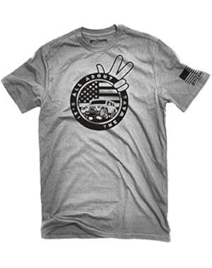 All About The Wave Jeep Wave T-Shirt Ash Gray Made in USA Offroad Tshirt