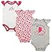 Hudson Baby Unisex Cotton Bodysuits, Best Friends 3-Pack, 0-3 Months
