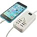 SQDeal 6 Ports Portable USB Hub Desktop US Plug Wall Charger AC Power Adapter Slots Charging Extension Socket Outlet With Cable