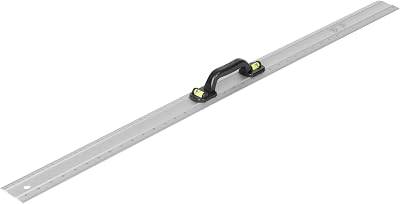 Jazooli Aluminium Ruler & Spirit Level 1000mm with Inch CM Measurements