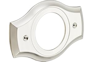 TEAREL Renovation Shower Cover Plate for 2-Handle or 3-Handle to 1-Handle Shower Updates, Brushed Nikel