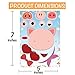 partyGO 24pcs Make A Farm Animal Stickers Sheets, Kids Farm Themed Birthday Party Favors Supplies, Yard Sale Stickers For Zoo Animal Party Supplies, Stick Pigs Horses For Kids