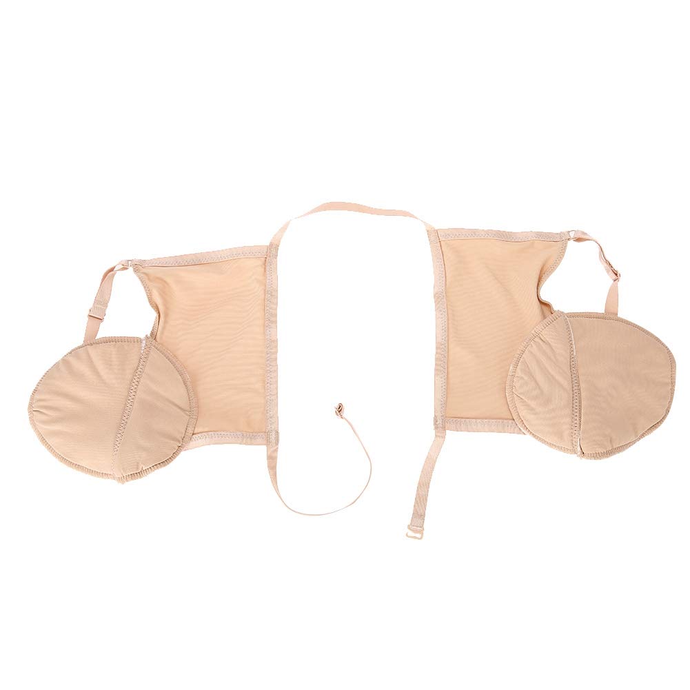 Underarm Sweat Pads - Reusable Cotton Armpit Durable Anti-Sweat Underarm Sweat Absorbent Pads Skin Tone for Men Women