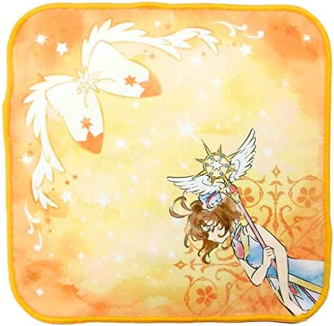 Amazon 一番くじ アニメ カードキャプターさくら クリアカード編 Twinkle Little Magic F賞 ハンドタオル 木之本桜 11話衣装 オレンジ 単品 アニメ 萌えグッズ 通販