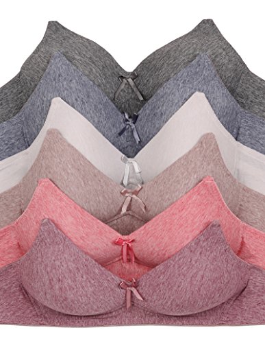 2nd date women s no wire bras (packs of 6) - various styles #14 3…
