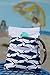 Lunchskins Reusable Quart Bag, Navy Shark