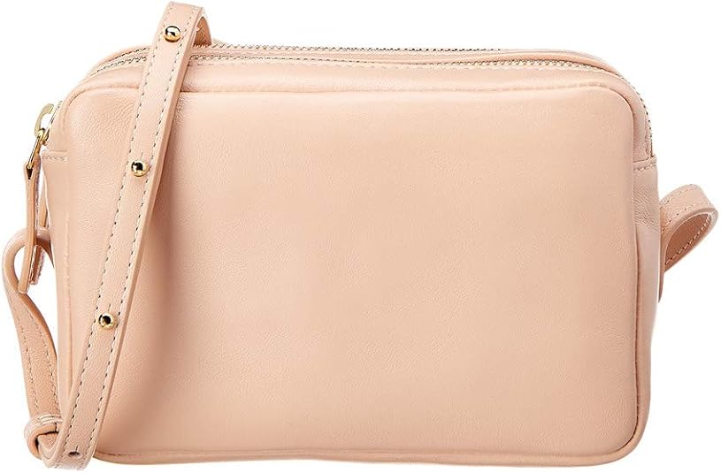 Mansur Gavriel Double Zip Leather Crossbody Nude Amazon Ca Shoes Handbags
