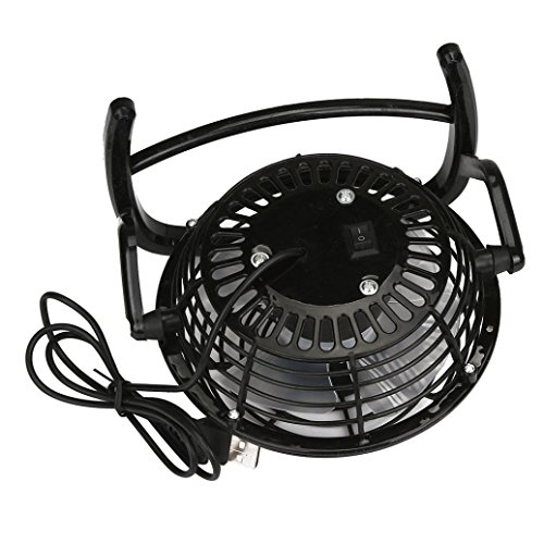 Gillberry Notebook Laptop Computer Portable Super Mute PC USB Cooler Desk Mini Fan NEW (Black) - Thumbnail 5