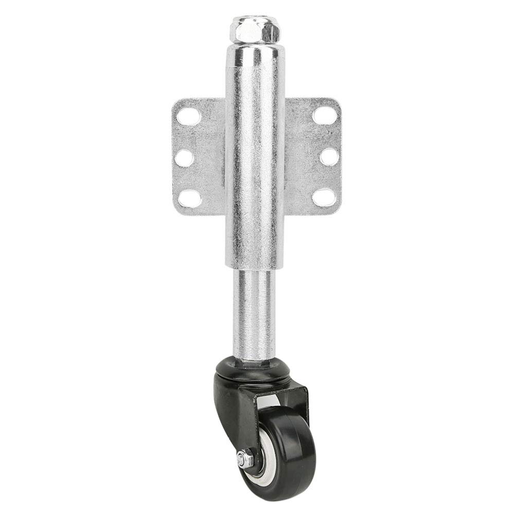 PU Adjustable Gate Wheel Heavy Duty Spring Loaded Swivel Caster Automatically Adjusting Height 110lbs Load Capacity for Wooden Farm Gates Outdoor - Image 4