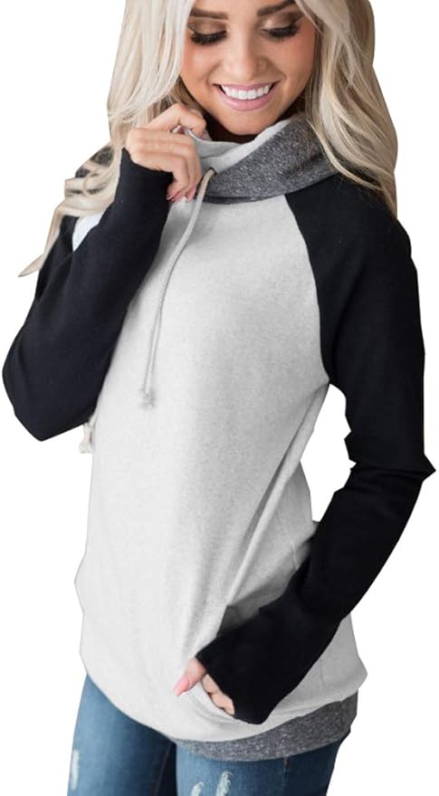 Fuxiang Sudaderas para Mujer Chica Pullover Sudadera Manga Larga Casual