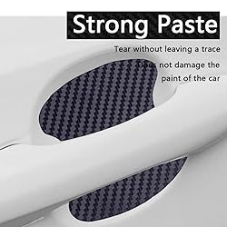 ASUBHA 4PCS Carbon Fiber Anti-Scratches Car Door