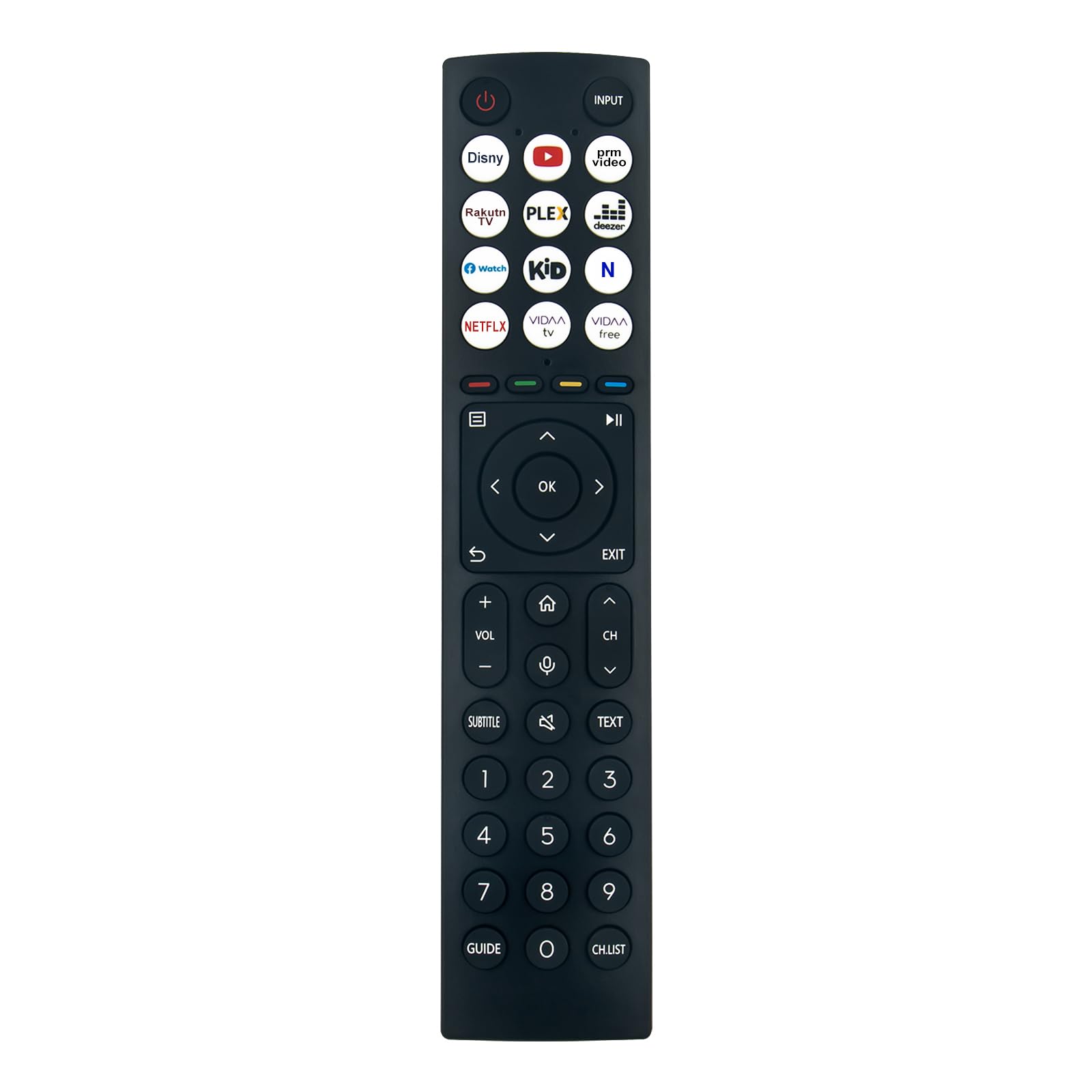 ERF3A86 VINABTY Replace Voice Remote Control Fit for Hisense TV A214402(55U7HQ) A21530P(55A85H) A220903(55U8HQ) A220908(65U7HQ) A22170U(48A85H)