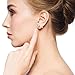 Sumind 6 Pairs 18G Stainless Steel Cubic Zirconia Studs Earrings Cartilage Ear Helix Tragus Barbell Piercings, 6 Size