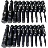 Shiyou-Premium 25-Piece Allen Key Drill Bit Set - Durable Allen Wrench Bits With Strong Magnetic Tips Sae Metric Hex Keys - View #8