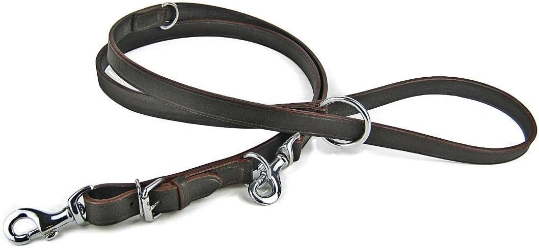 Avon Pet Products Police Style Training Leather Dog Lead, 78-Inch, Brown