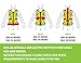 Crazy Flash Sale | Reflective Running Vest - Reflective Gear for Running, Cycling, Jogging, Walking, Motorcycle | Adjustable | Front Zipper | Back Pocket | Bonus - Set of 2 Bands | for Men and Women