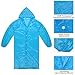 Dsteng Rain Poncho Adult Ponchos Reusable Raincoat 3 Pack No Plastic Smell,Light Weight and Perfect for Outdoor Activities (2 Blue +1 Rose red)