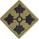 4th Infantry Division OCP Patch with Hook Fastener (Each)