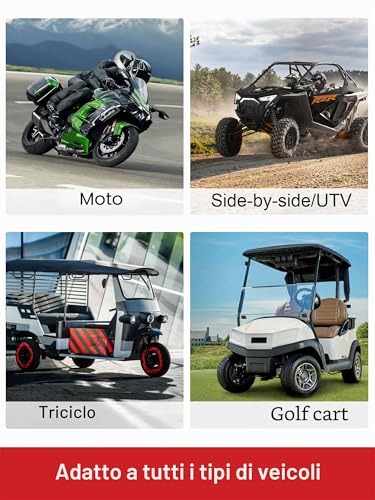 K7 Front and Rear Dash Cam with EIS Anti-Shake 2K + 2K @ 30FPS or 1080P + 1080P @ 60fps Motorcycle Camera, GPS, Wi-Fi, 24 Hours G-Sensor, Waterproof Motorcycle Camera Support 512GB Max