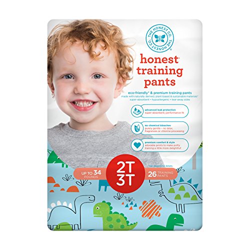 The Honest Company Disposable Training Pants, Dinosaurs, 2T/3T, 26 ct