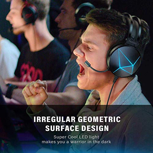 PeohZarr Gaming Headset for Xbox One, PC Headset with Noisecanceling
