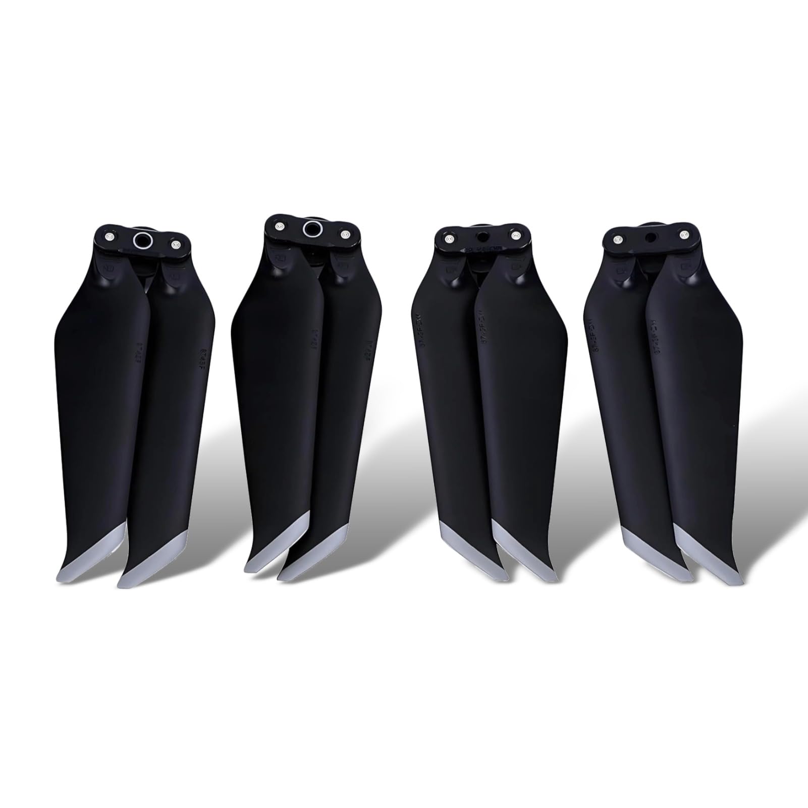 2 Pairs RC Drone Propellers, Noise-reducing Quick Release Propellers Compatible with DJI MAVIC 2 PRO/ZOOM(Gray Edge)