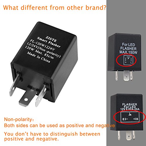 Electronic Flasher Relay 3 Pin Fl 120w 12 Volt Load Resistor Import