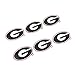 EyeBlack University of Georgia Bulldogs Glitter Decal Under Eye Black Perfect for Tailgates, Game Days and Cheering Sport Team - 3 Pairs / 6 Decals