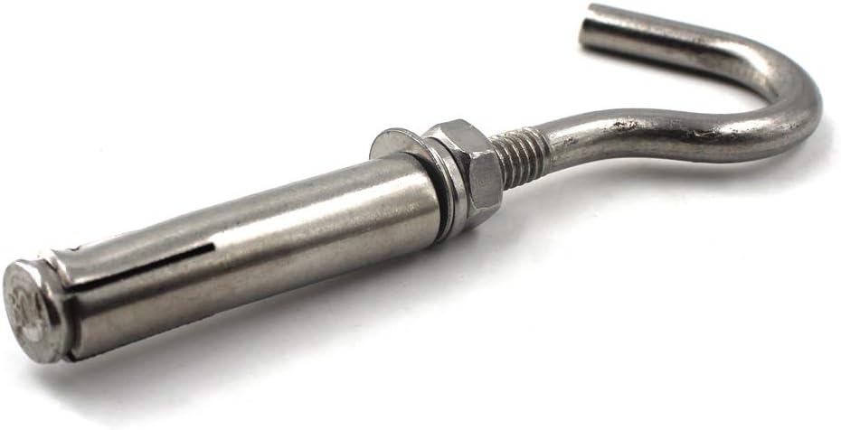 M6 Open Cup Hook Expansion Bolt 304 Stainless Steel Pack of 5 - Image 3