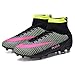 Cooga Men's Soccer Cleats Athletic Outdoor Flexible Training Soccer Shoes