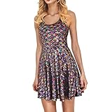 Women's Mermaid Dress Sleeveless Round Neck Boho Plus Size Long Maxi Dress for Beach Party