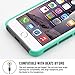 ULAK iPhone 6s Case, iPhone 6 Case, Colorful Series Slim Hybrid Dual Layer Scratch Resistant Hard Back Cover Shock Absorbent TPU Bumper Case for Apple iPhone 6/6s 4.7 inch (Mint Green/Gray)