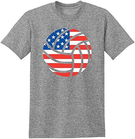 American Flag Volleyball T-Shirt, Small