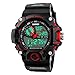 Bounabay Men's Analog Display Sports Military Wrist Watch Multifunctional 5ATM Waterproof Quartz with LED Backlight