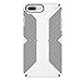 Speck Products Presidio Grip Case for iPhone 8 Plus (Also fits 7 Plus and 6S Plus/6 Plus), White/Black - 103122-1909