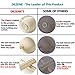 DEZENE Magnetic Curtain Tiebacks,The Most Convenient Drape Tie Backs,2 Pack Decorative Rope Holdback Holder for Big,Wide or Thick Window Drapries,16 Inch Long,Bronze/Golden