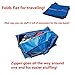 Super 4 Pack Zippered Storage Bags, Extra Large - Blue - Compatible with IKEA Fratka Storage Bag Trolley by CherryPic Junction