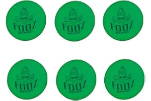 Fooz Headz Glow in The Dark Foosball Balls (6-Pack). Great Fun for Home, Schools, Rec Centers and More. Lightning-Fast Foosballs! (White Balls That Glow Green in The Dark)