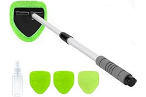 X XINDELL XINDELL 26-Inch Windshield Cleaner Tool - Essential Car Windshield Cleaner and Car Window Cleaner with Spray Bottle, Microfiber Cloths, Interior Glass Wiper Kit for Trucks, Easy Reach to All Corners