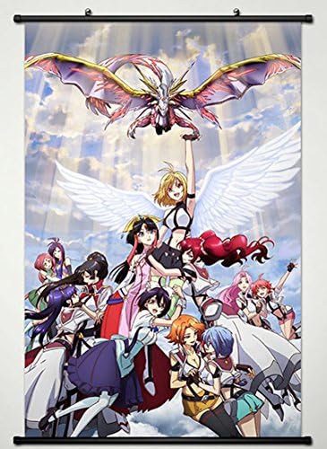 Cross Ange Wall Scroll Poster Fabric Painting for Anime Main Characters 024 L